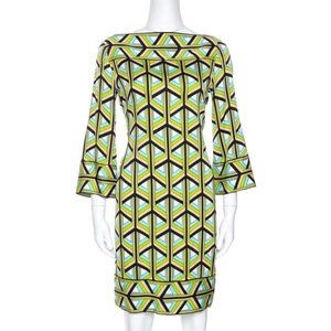NEW DVF  Diane Von Furstenberg Silk Geometric Shift Dress